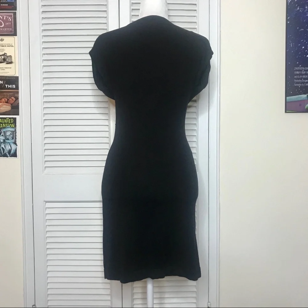 H&M Black Cowl Neck Sweater Dress -Size Small - Picture 3 of 3